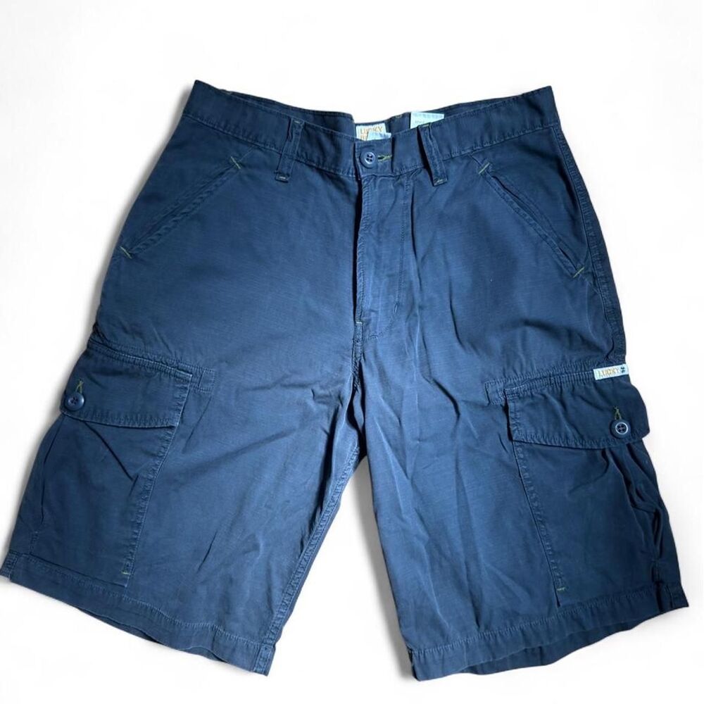 Lucky-brand Men's Navy and Black Shorts